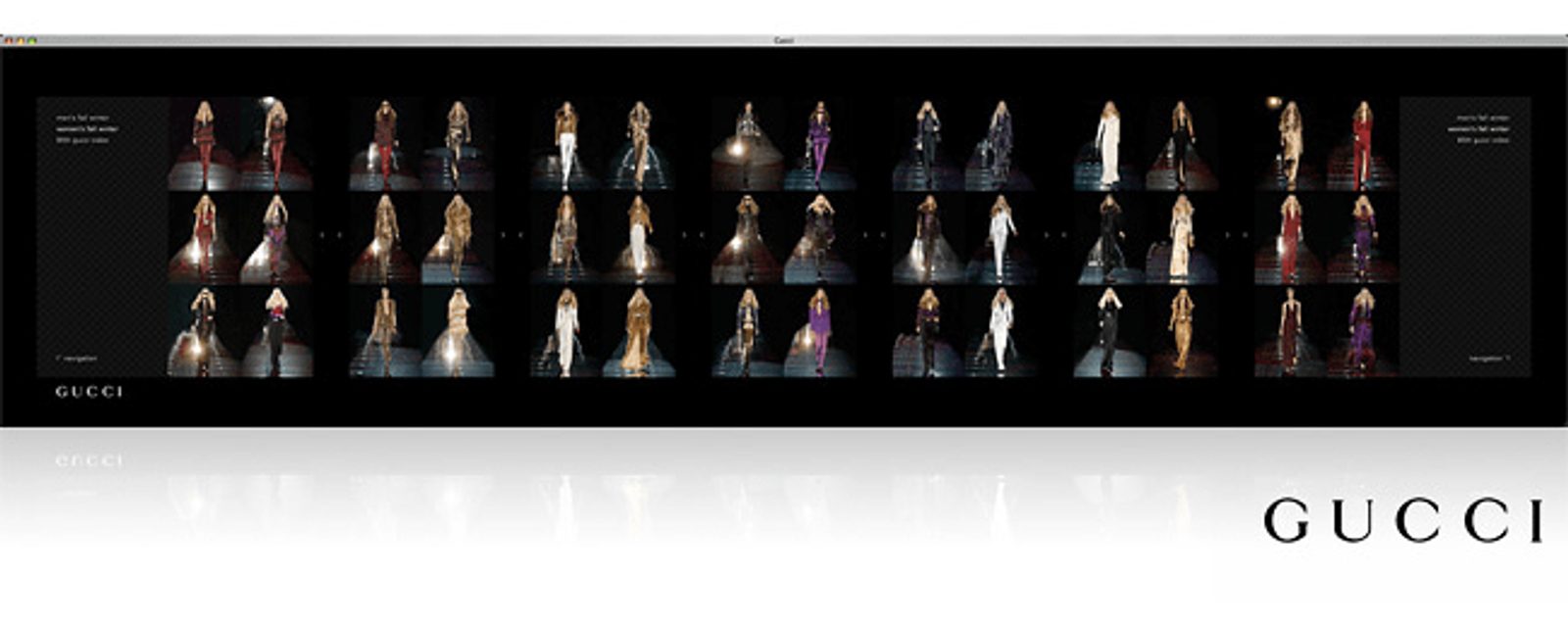 Gucci.com launch artwork